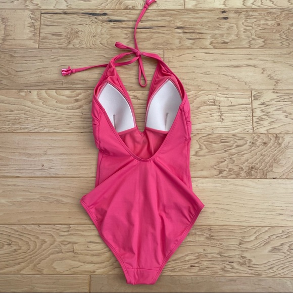 Johnny Was Mariposa One Piece Swimsuit Pink Embroidered Size Small - Picture 7 of 12